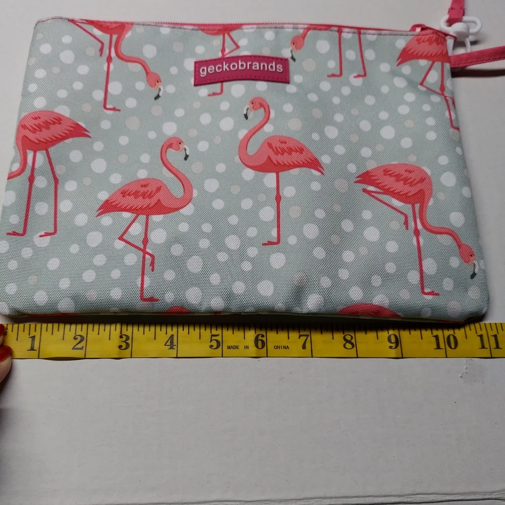 Flamingo Geckobrand Swimsuit Bag Wristlet - Picture 8 of 9